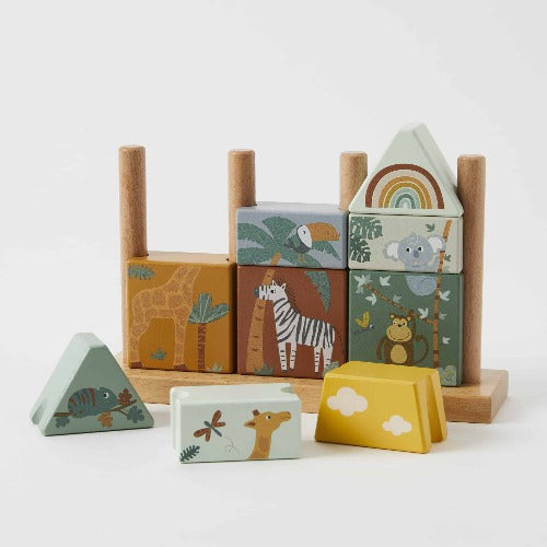 Zookabee Wooden Village Blocks