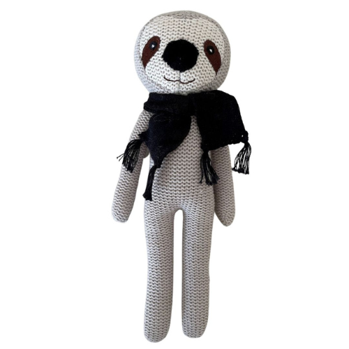 Knitted Large Sloth Soft Toy