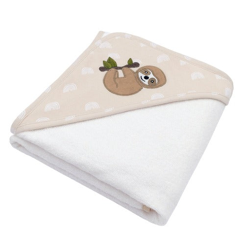 Baby Hooded Towel Sloth Design
