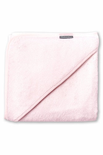 dusty pink hooded towel