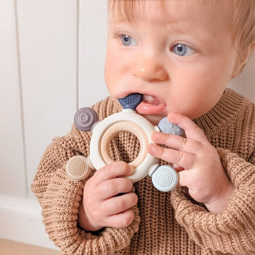 Baby using Multi Surface Teething Ring
