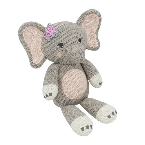 elephant knitted toy