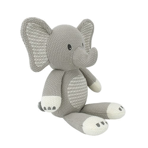 elephant knit toy