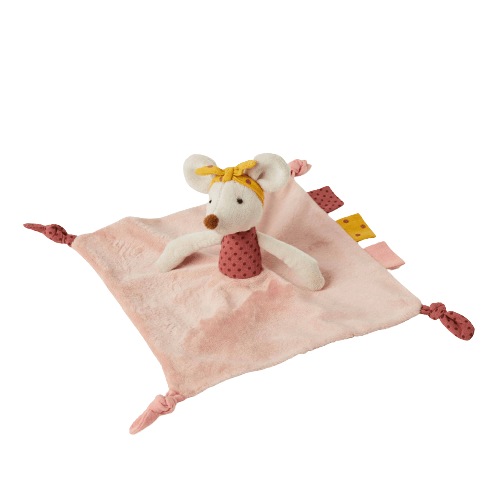 mouse baby comforter pink