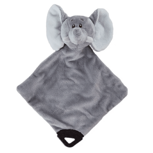 Safari Elephant baby dou dou comforter with teether
