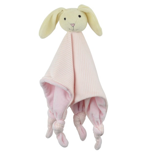 Pink & White stripe Bunny Dou Dou Comforter