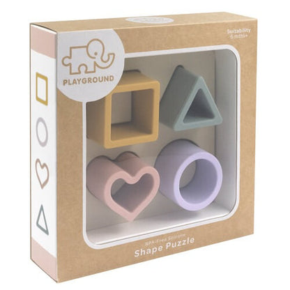 Rose shape puzzle in box