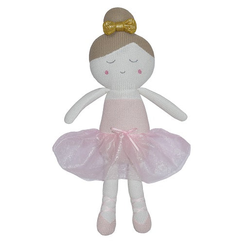 Sophia the Ballerina knitted toy with tuille skirt