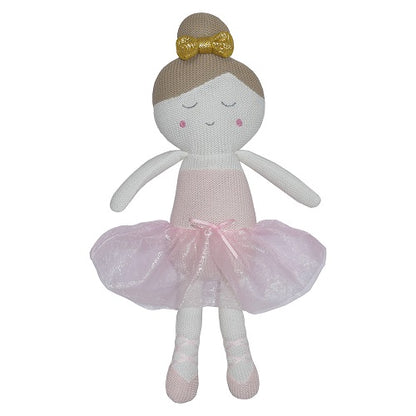 Sophia the Ballerina knitted toy with tuille skirt